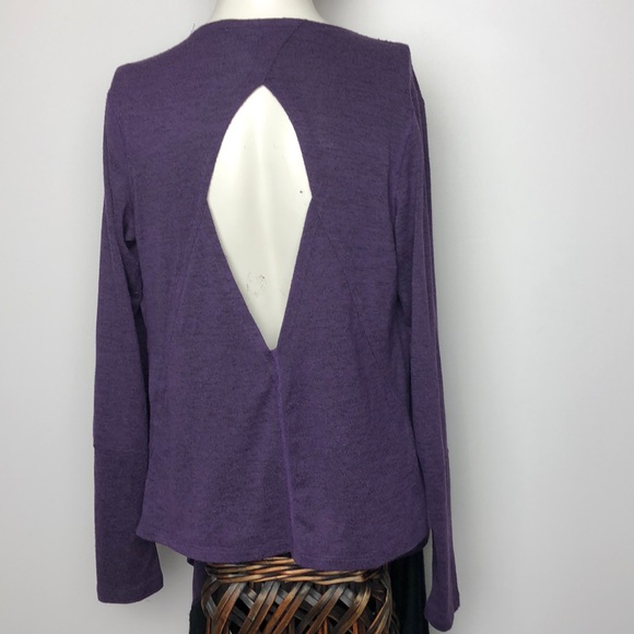 Karma Black/Purple Infinity Knit Wrap Cardigan Size M - Picture 11 of 15